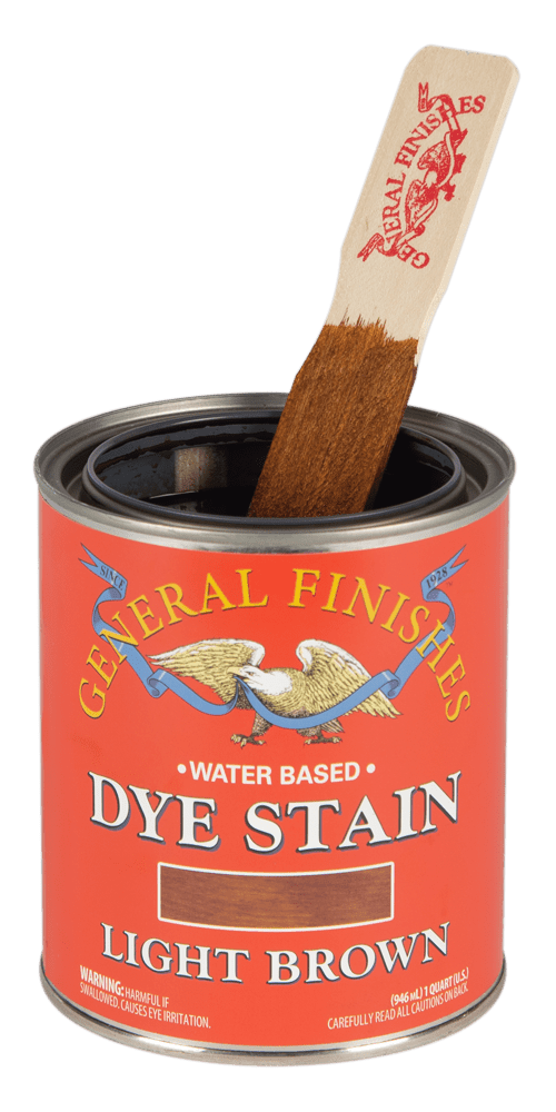 General Finishes, Water Based Dye, Light Brown, Pint