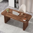 thumbnail image 5 of Tribesigns 6.5 ft Conference Table for 4-6 People, Brown Rectangle Meeting Table with Reinforced MDF Top and Black Metal Legs, Office Seminar Training Table, 5 of 5