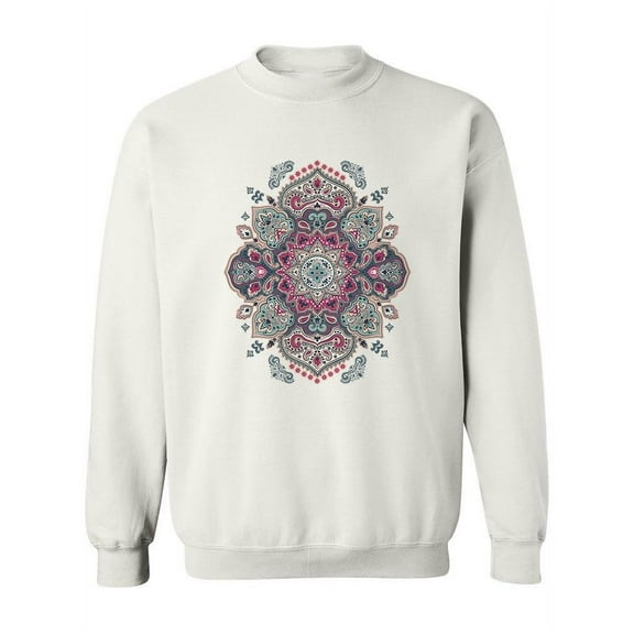 Indian Paisley Medallion  Sweatshirt Women -Image by Shutterstock, Female Medium