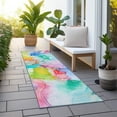 thumbnail image 6 of Addison Rugs Chantille Indoor/Outdoor Transitional Watercolors Blue Washable Runner Rug, 2'3" x 7'6", 6 of 6