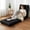 Black, variant on Long Floor Cushion Large Floor Cushion with Brushed Cotton 74.8 x 27.5 x 3.15 in Jumbo Lounger Pillow for Outdoor Indoor Bay Window Meditation Yoga Reading Sleeping(1 Pc,Cream White)
