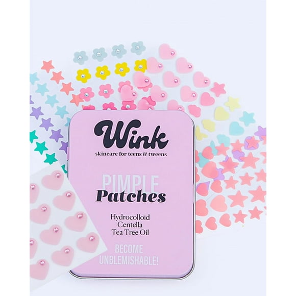 Pimple Patches WINK Skincare, hidrocoloide para adolescentes, 120 unidades