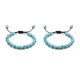 thumbnail image 4 of Jumpingount cuentas de piedras preciosas naturales para mujeres y hombres regalo unisex 2Conjunto Línea negra minimalista + Línea negra+azul claro, 4 of 6