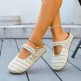 thumbnail image 4 of DIVVce Mesh Pearl Accent Mary Jane Mules For Women Closed Toe Slip On Comfort Casual Footwear, 4 of 8