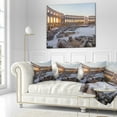 thumbnail image 2 of Designart Inside Ancient Roman Amphitheater - Landscape Printed Throw Pillow - 18x18, 2 of 4