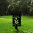 thumbnail image 2 of Glowneon Outdoor Warning Dog Japanese Chin Metal Yard Stake Decor, 2 of 5