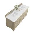 thumbnail image 2 of James Martin Vanities 72" Double Vanity, Light Natural Oak w/ 3 CM White Zeus Quartz Top, 2 of 7