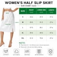 thumbnail image 7 of Women Half Slips Under Dress - Lace Hem, Elastic Waist, Knee Length Petticoat, 7 of 7