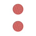 thumbnail image 3 of facefd Tapis de Table Caoutchouc Rond Chauffe Résistant Anti-Écaillage à l'Huile Sets de Table Réutilisables Hôtel Coasters Isolation Tampon Gris Rouge 2Set, 3 of 6