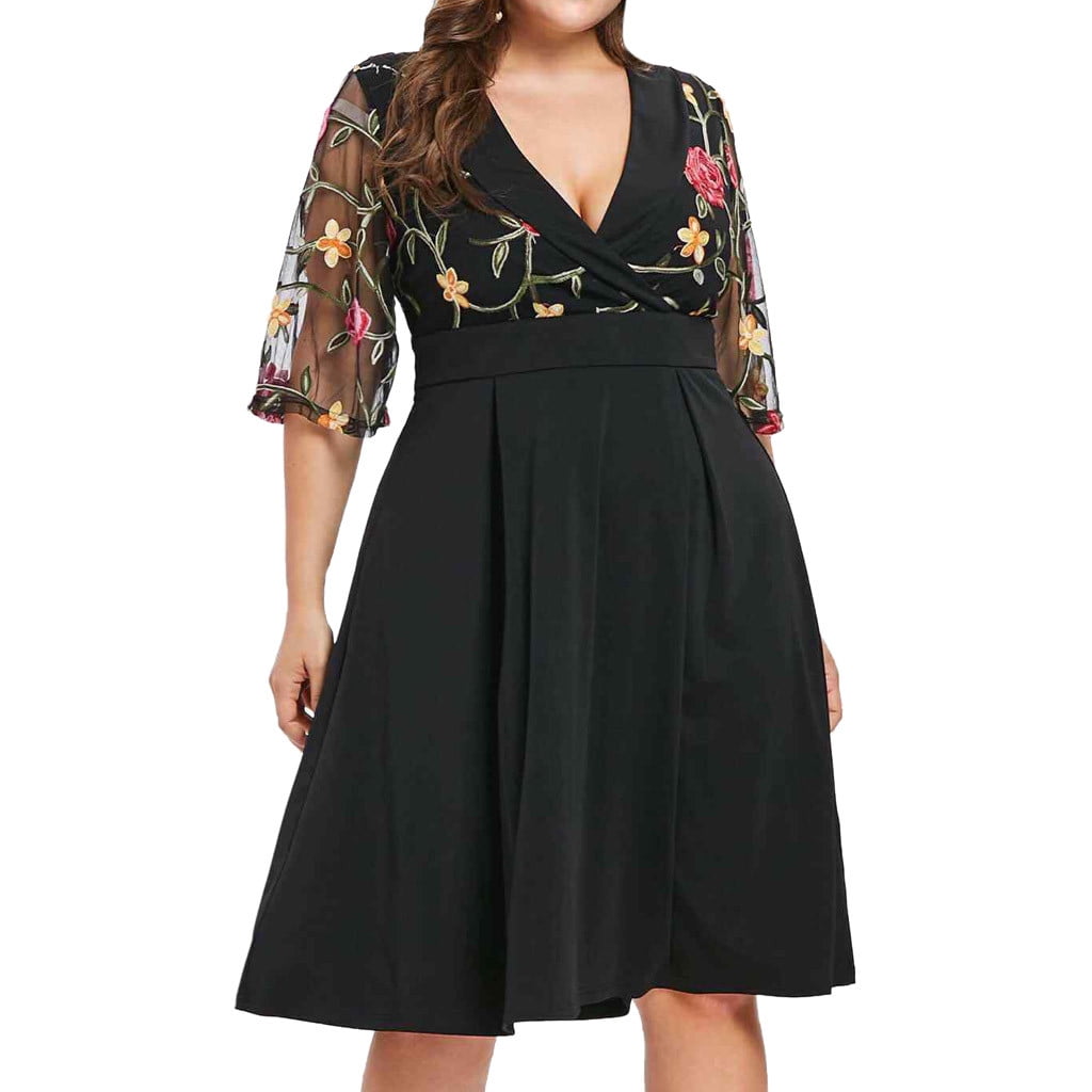 women's plus size dresses at walmart
