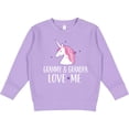 thumbnail image 2 of Inktastic Grammy and Grandpa Love Me Girl Unicorn Toddler Sweatshirt, 2 of 4