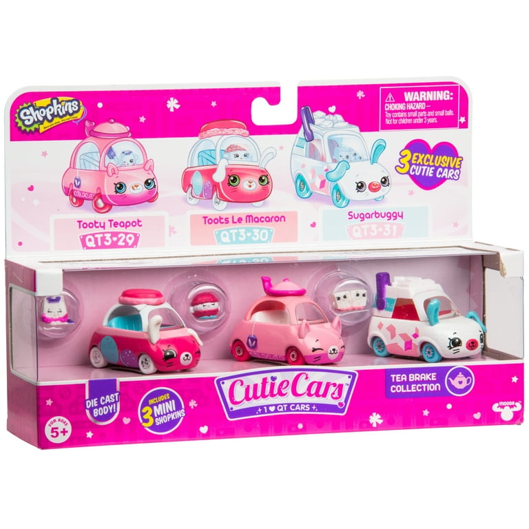 Shopkins Cutie Cars 3-Pack, Tea Brake