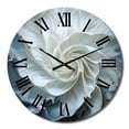thumbnail image 2 of Designart "Seashell Monochromatic I" Animals Oversized Wall Clock, 2 of 5