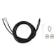 thumbnail image 1 of Cable de polea Cable de acero para ejercicios Accesorio de máquina de polea con revestimiento fuerte ajustable negro para gimnasio Ejercicio de entrenamiento en casa 4 m / 13,1 pies, 1 of 10
