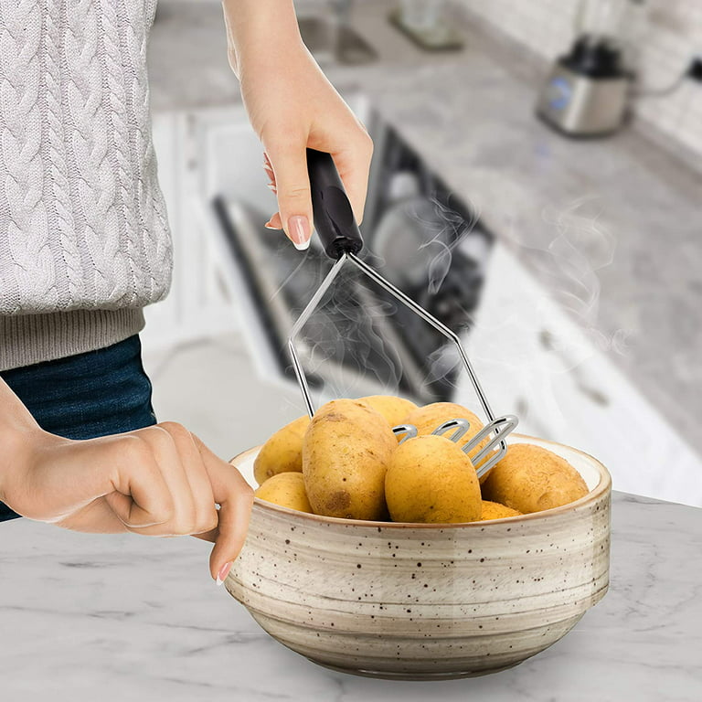Large Potato Ricer Stainless Steel, Potato Masher Stronger, with Longer  Leverage Handles,3 Interchangeable Discs, Ricer Kitchen Tool-Mashed Potatoes,  Masher for Fruits, Vegetables, Baby Food 