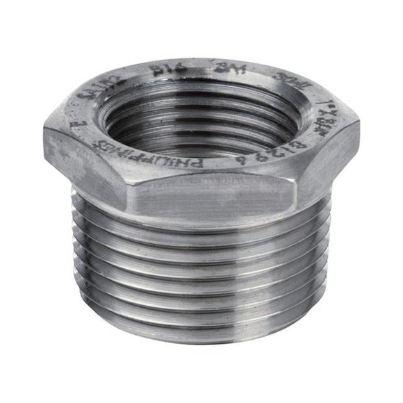 Smith Cooper 4868147 0.75 in. MPT x 0.25 in. Dia. FPT Stainless Steel Hex Bushing