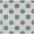 thumbnail image 6 of SAFAVIEH Soho Juniper Geometric Wool Runner Rug, Ivory/Light Blue, 2'6" x 14', 6 of 9