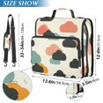 thumbnail image 2 of FORMRS Zipper Binder with Shoulder Strap 2-inch Ring 500 Sheet Capacity File Bag, Simple Clouds, 2 of 5