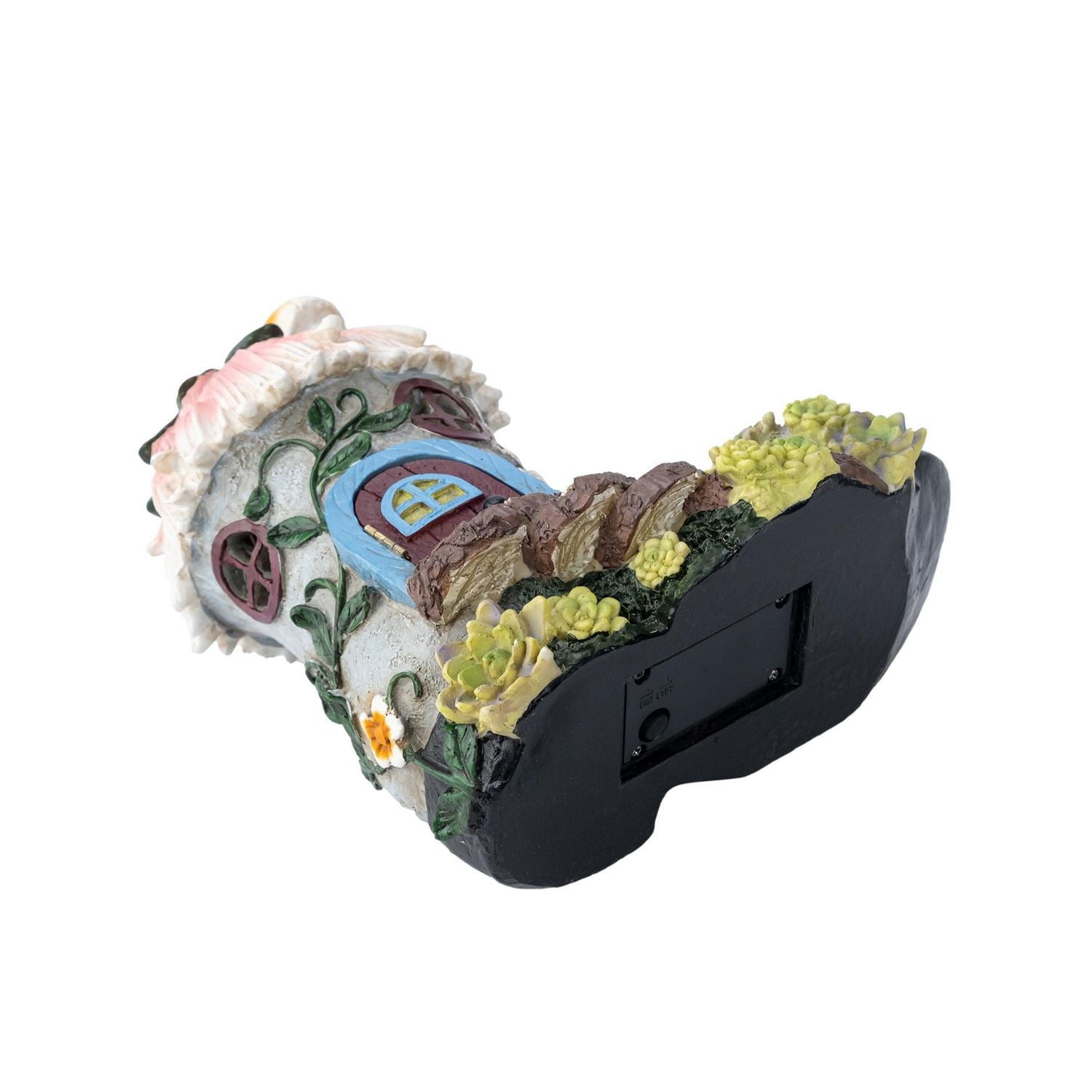 HOMETRENDS GARDEN STATUES - PINK/GREY BOOT