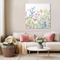 thumbnail image 5 of Spring Floral Wall Art Painting on Canvas, Colorful Watercolor Botanical Summer Canvas Art Home Prints Wall Art Framed Modern Artwork for Living Room Bedroom Wall Decor 8x8in, 5 of 9