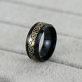 thumbnail image 5 of QQTDFG Size 6-13 Stainless Steel Men's Rings Dragon Wedding Band Titanium-black&gold-6, 5 of 9