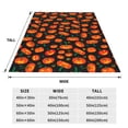 thumbnail image 3 of Balery Pumpkin Fallen Leaves Manta de Felpa Suave y Acogedora – Cobija de Franela Aterciopelada para Cama, Lavable y Cálida para Sofá, Mascotas, Transpirable-40"x30", 3 of 7