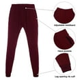 thumbnail image 4 of AKsit Men's Sweatsuit 2 Piece Hoodie Tracksuit Set Jogging Suits Outfit Everyday Casual Wear Fashion Activewear Zip Warm Tracksuit Sports Set Burgundy 4XL, 4 of 5