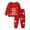 4-Watermelon Red, variant on JAJAHO Merry Christmas Pajamas For Kids Girls Boys Holiday Sleepwear Long Sleeve Santa 2 Piece Pjs 2-10Y