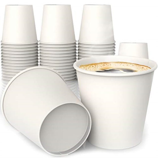 200 X Disposable Foam Cups Polystyrene Coffee Tea Cups for Hot Drinks 7-10/12oz 
