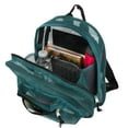 thumbnail image 3 of Solid Color Mini Mesh Backpack with Front Zippered Pocket in Green, 3 of 6