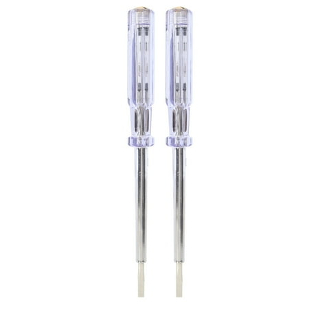 Professional 7.3 Inch Voltage Tester Pen Screwdriver Bit Electrical Detector Probe with Dual-Unit Voltage Indicator (AC 100-250V)