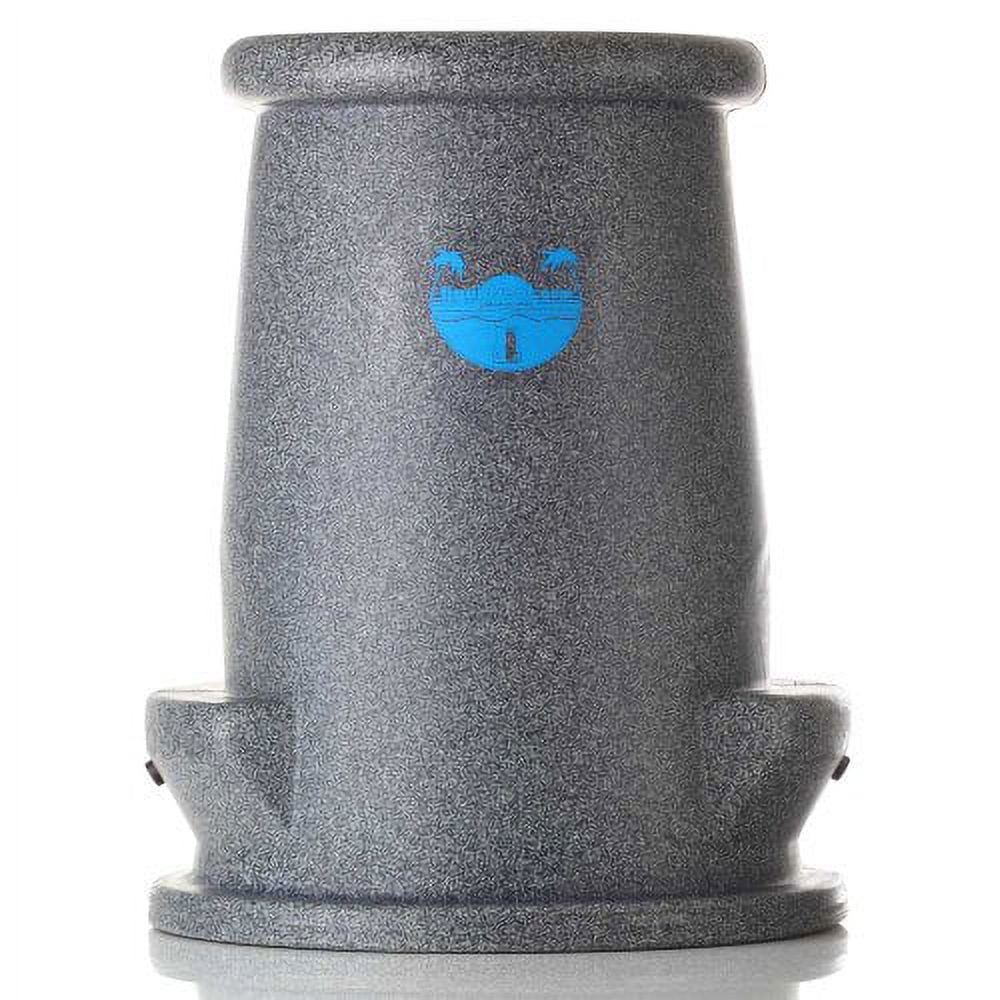 Liquidseat Swim Up Footrest Outdoor Bar Stool, Black