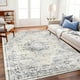 thumbnail image 2 of Alfombra Champlant, lavable, 120 cm x 180 cm, poliéster azul floral, 2 of 4