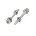 thumbnail image 2 of M2.5 x 25mm 304 Stainless Steel  Pan Head Screws Nuts w Washers 30 Sets, 2 of 2