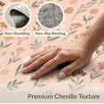 thumbnail image 6 of ODIKA 9'x12' Washable Area Rug Playroom Boho Faded Botanical Interlocking Border Pink Dorm Girly for Master Suite, California King, Under Bed, Non-Shedding, Easy Care, 6 of 7
