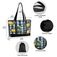 thumbnail image 2 of FORMRS Canvas Laptop Tote Bag for Women with 15.6" Computer Compartments Shoulder Handbag, Cartoon Beige Lemon, 2 of 7