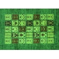 thumbnail image 1 of Ahgly Company Indoor Rectangle Abstract Green Modern Area Rugs, 2' x 4', 1 of 4