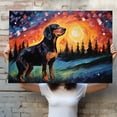 thumbnail image 4 of Blackand Tan Coonhound Dog Watercolor Starry Night Van Gogh Painting Kits, Painting Watercolor Canvas, Canvas Suitable for Room Decor Cafe Decor Or Gift for Friends, 4 of 4