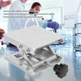 thumbnail image 4 of Ciseaux de Laboratoire Support de Levage en Alliage d'Aluminium 100x100mm Réglage Fin Manuel Laboratoire Table de Levage Plate-Forme Stand Rack, 4 of 9