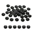 thumbnail image 1 of Uxcell 50Pcs Piedras de cristal redondas de respaldo plano 0.55" SS45 Cristales negros, 1 of 7
