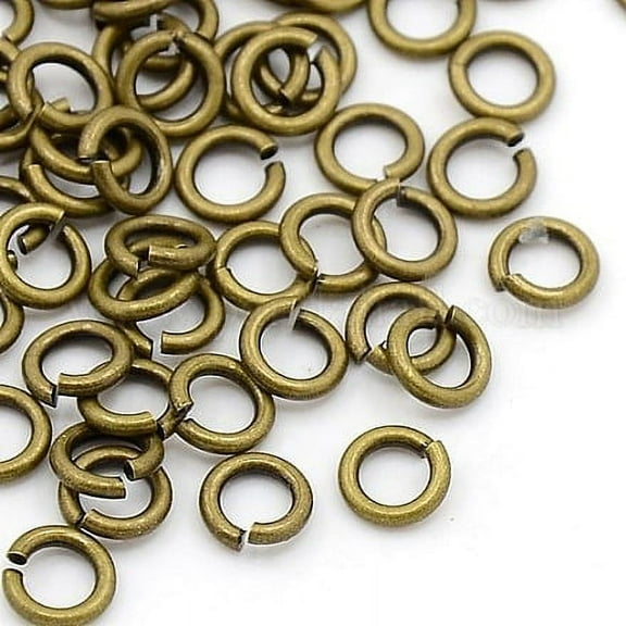 10g Antique Bronze Jewelry Accessory Open Jump Rings Brass 18 Gauge 5x1mm Inner Diameter: 3mm about 120pcs/10g