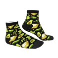 thumbnail image 6 of Salouo Avocado Toast Pattern Unisex Middle Tube Socks,Middle-Finger Knee High Socks Over The Calf Tube Stocking Crew Stockings for Women and Men Tube Socks, 6 of 8