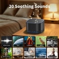 thumbnail image 2 of Magicteam White Noise Machine with 20 Non Looping Natural Soothing Sounds and Memory Function 32 Levels of Volume Powered by AC or USB and Sleep Sound Timer Therapy,Black, 2 of 8