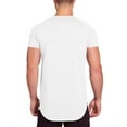 thumbnail image 3 of Men's Athletic T-Shirt Performance Gym Longline Shirt Running Workout Training Short Sleeve Tops, 3 of 7