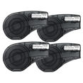 thumbnail image 1 of 4 Pack Label Tape for M21-500-499-TB , Nylon Labels Tape,Black on White 16 Inch Length 0.5 Inch Width, 1 of 7