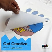 PPD 20 Sheets 8.5x11” - Inkjet Iron-on Heat Transfer Paper for White & Light Fabric and T-Shirts - Premium - PPD-1-20