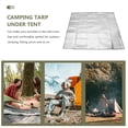 thumbnail image 5 of HAMPPLIES 1Set Grass Mat Silver Rectangular Foam Tent Pads for Camping and Hiking, 5 of 8