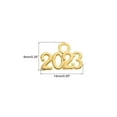 thumbnail image 2 of Dije Graduación 2023 Unique Bargains Paquete de 50 Brillante Dorado, 2 of 7