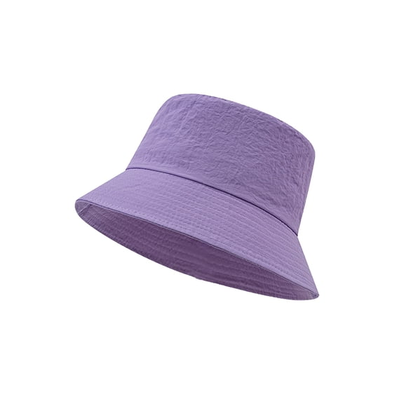 Foldable Bucket Hat For Men Women Breathable Simple Solid Sun Hat Outdoor Travel Vacation Casual Hat
