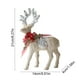 thumbnail image 3 of Adornos navideños, 1 pieza de adorno navideño con polvo brillante y material flocado, adorno navideño de ciervo Milu, adorno de escritorio, accesorio para fotos, regalo navideño, decoraciones de escri, 3 of 7